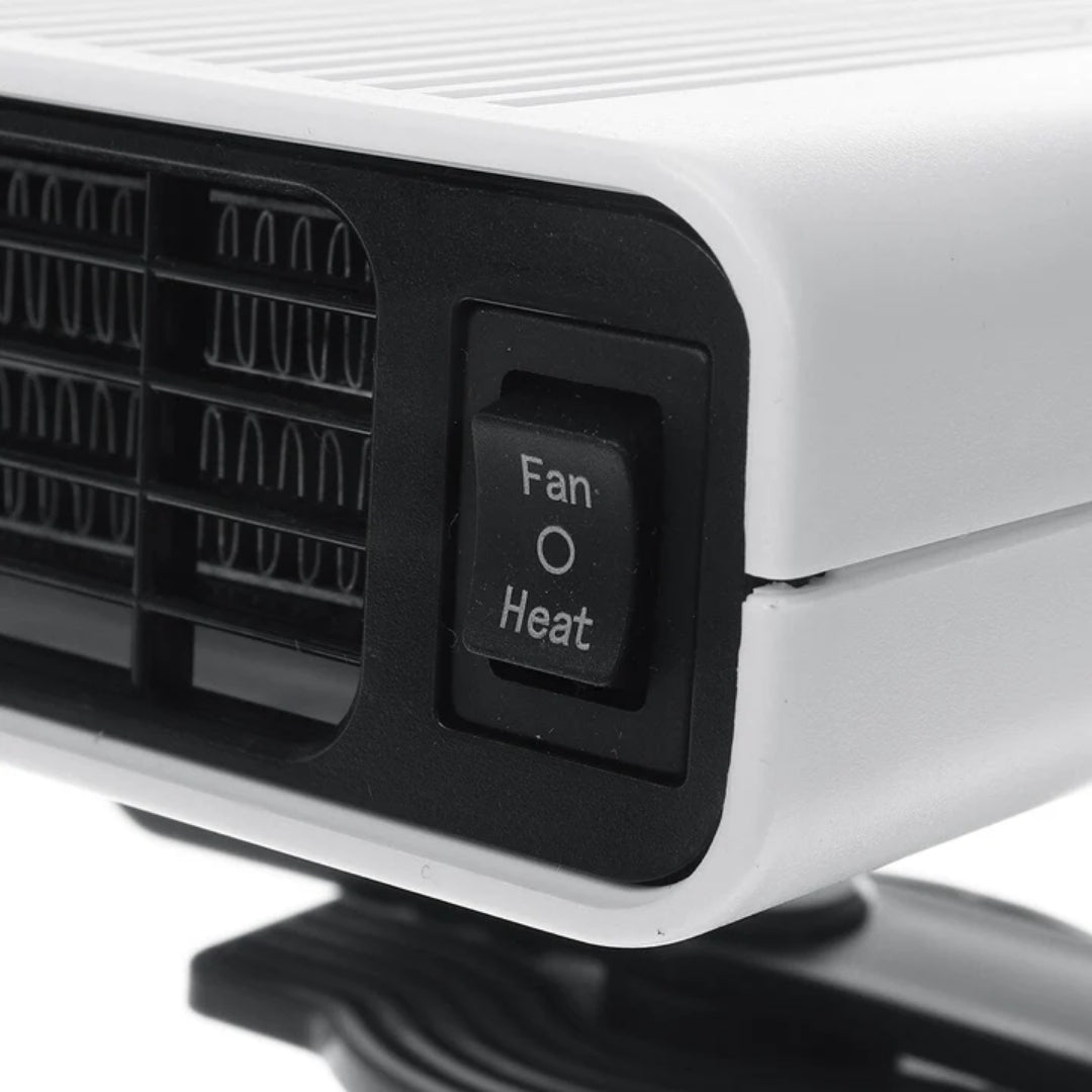 Car Heater 12V 24V Compact Black White Defroster Windshield Heater Portable Accessory | Sansoti