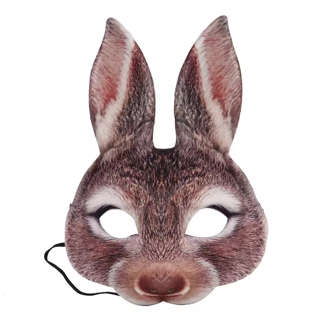 3D Dierenmasker Halfgezicht Foam Realistisch Accessoire voor Halloween Carnaval Cosplay Themafeesten Kostuum | Sansoti