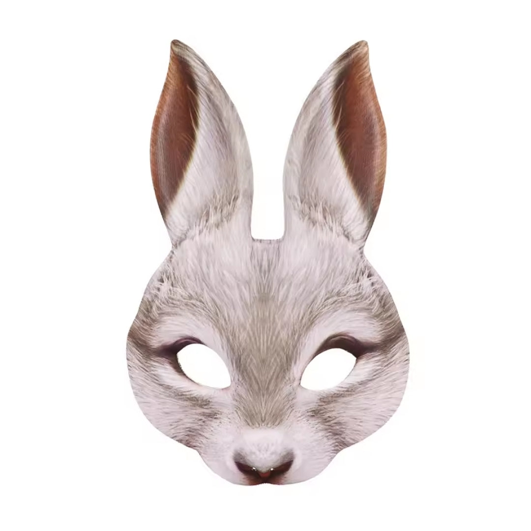 3D Dierenmasker Halfgezicht Foam Realistisch Accessoire voor Halloween Carnaval Cosplay Themafeesten Kostuum | Sansoti