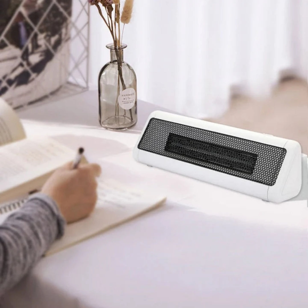Compact 300W PTC Ceramic Electric Heater, Heating Element, Desk, Bedroom, Office, Safe, Quiet | Sansoti