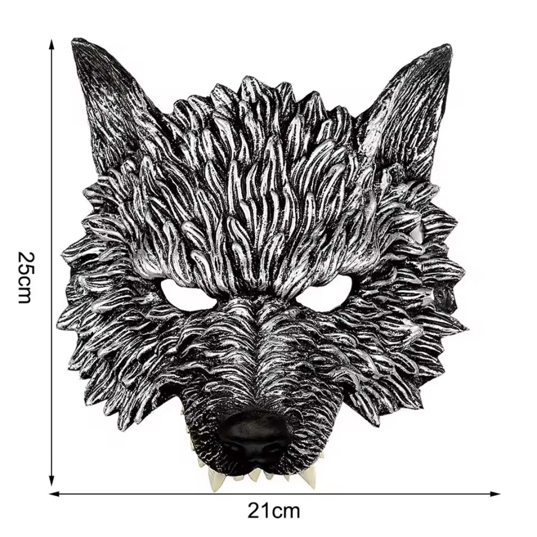 3D Dierenmasker Halfgezicht Foam Realistisch Accessoire voor Halloween Carnaval Cosplay Themafeesten Kostuum | Sansoti