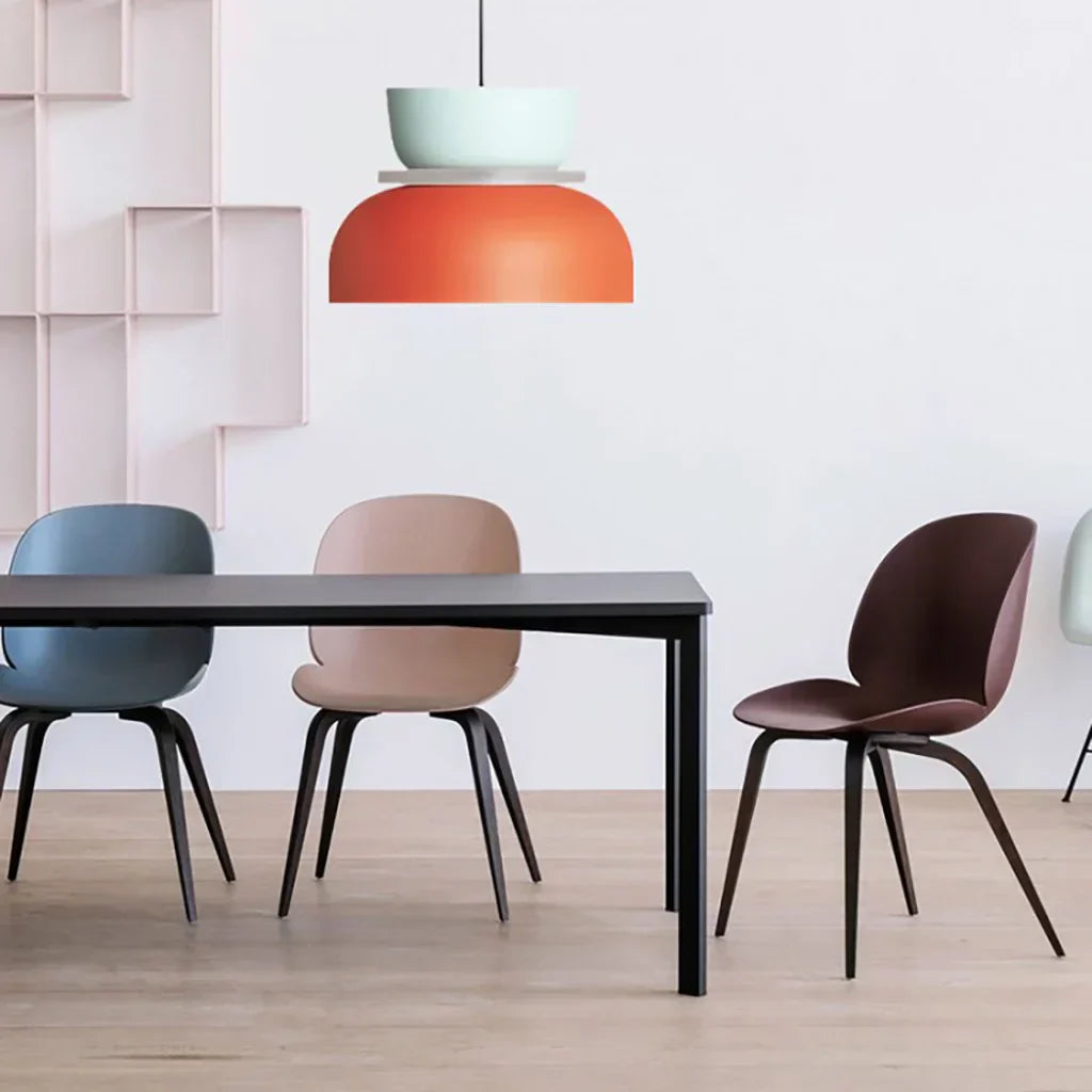 Suspension acrylique Bloc de couleur Macaron Scandinave Nordique E27 18-29cm Pastel Salon Salle à manger | Sansoti