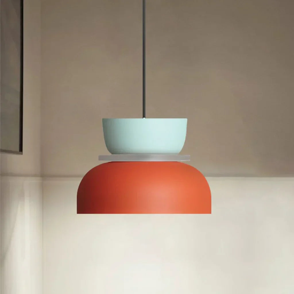 Suspension acrylique Bloc de couleur Macaron Scandinave Nordique E27 18-29cm Pastel Salon Salle à manger | Sansoti