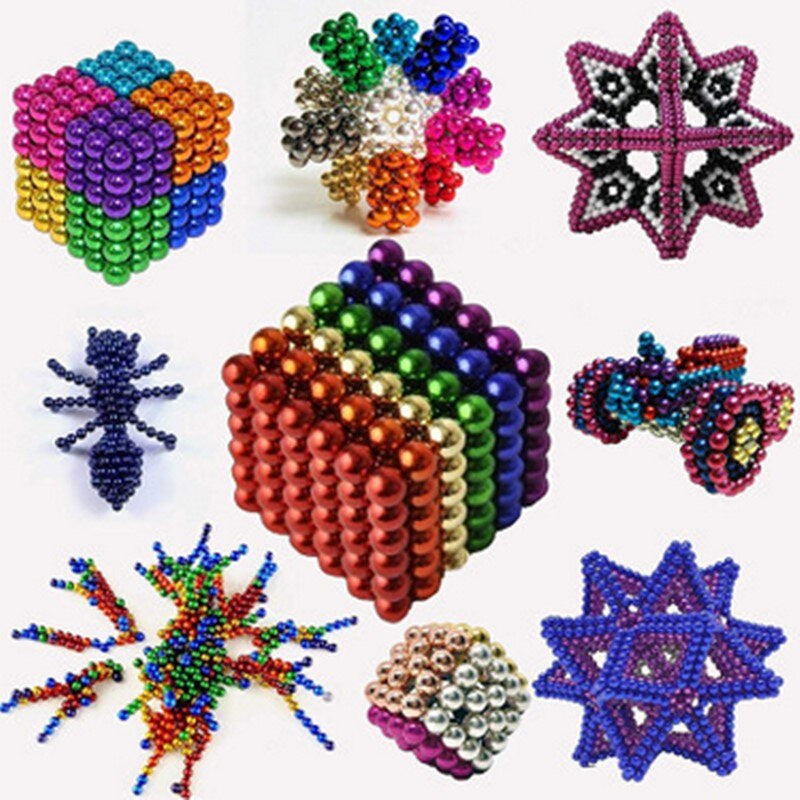 Magnetische Sculptuur Ballen 216 Stuks Kleurrijk Creatief Speelgoed voor Ruimtelijk Inzicht en Fantasie | Sansoti