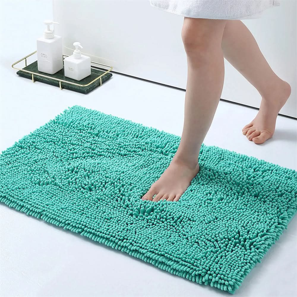 Non-Slip Bath Mat Microfiber Quick-Drying Extra Soft Bathroom Rug Absorbent Shower Mat Various Colors and Sizes | Sansoti