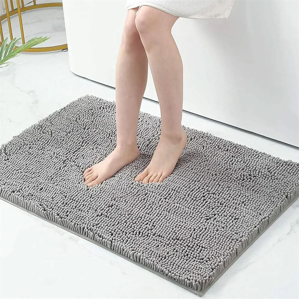 Non-Slip Bath Mat Microfiber Quick-Drying Extra Soft Bathroom Rug Absorbent Shower Mat Various Colors and Sizes | Sansoti