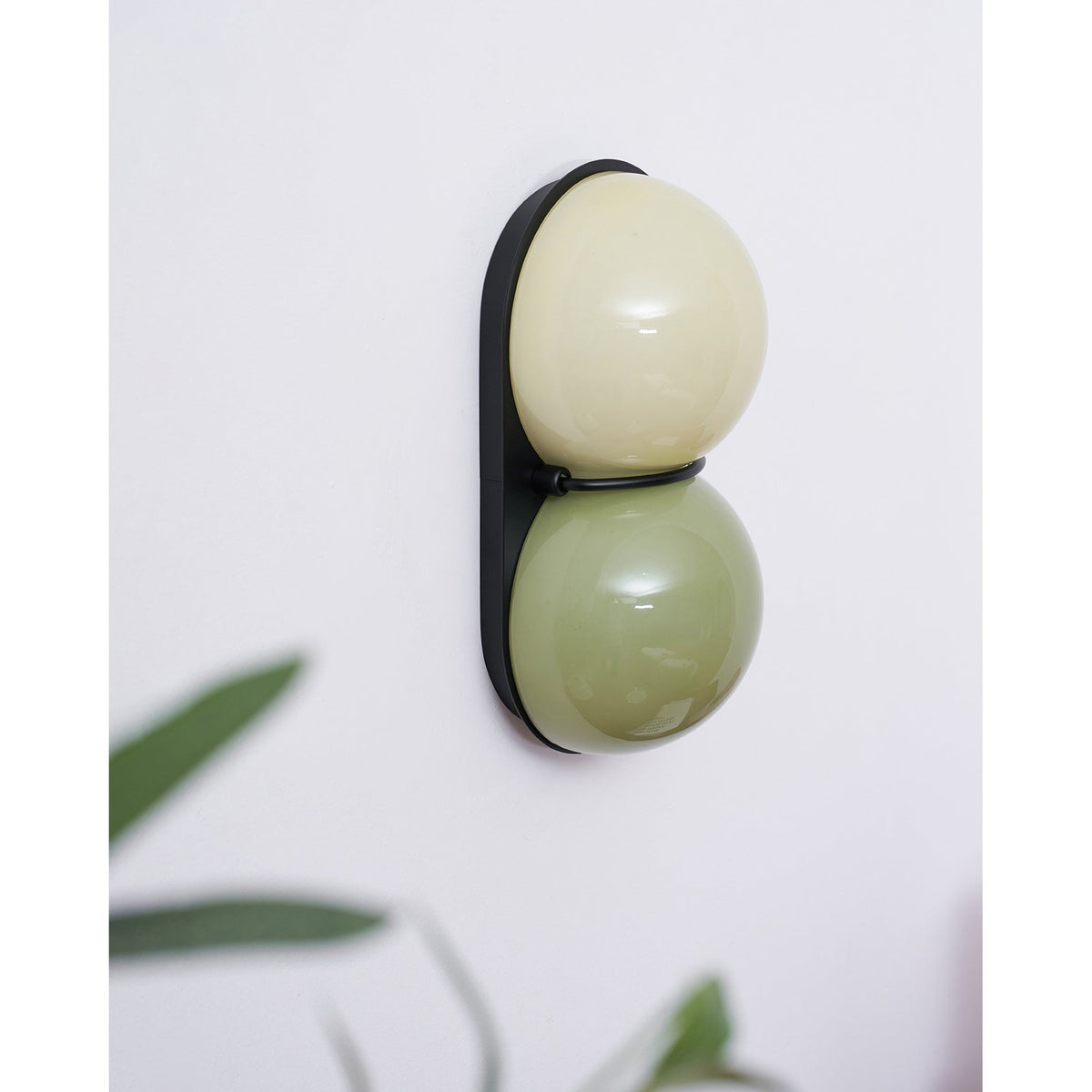 Modern Double Glass Wall Lamp – Playful Lighting with Colored Glass for Bedroom & Kids Room | Sansoti