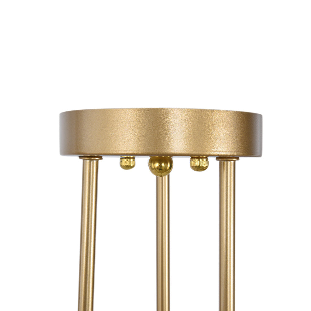 Semi-Flush Mount Chandelier 6-Light Brass Gold Metal Sputnik Design Ceiling Light E26 E27 48cm Living Room | Sansoti