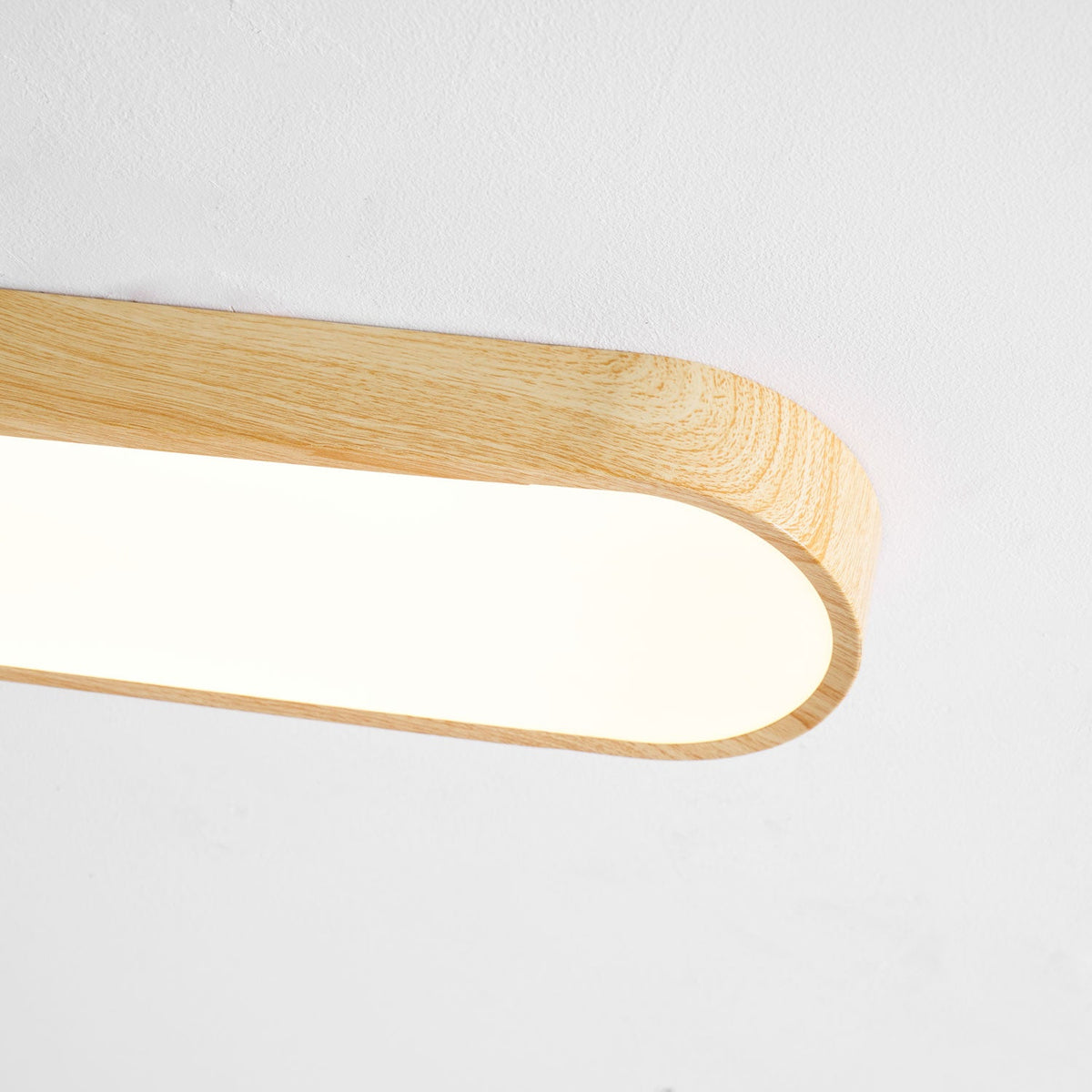 Plafondlamp Houtlook Metaal Wit LED Woonkamer Slaapkamer 3000K 4000K 6000K Ø23 Ø40cm Plafonnière Flush Mount Naturel | Sansoti