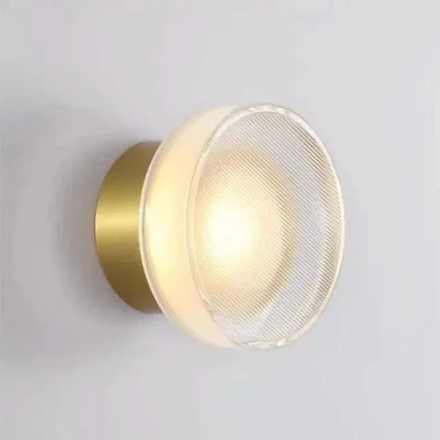 Applique murale LED dimmable aluminium verre moderne pour hall et chambre, éclairage intérieur élégant, lumière blanche chaude, 30 cm, design élégant pour salon | Sansoti