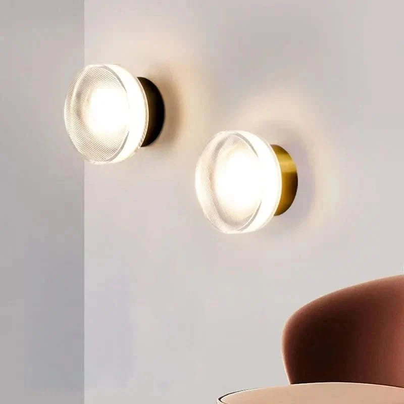 Applique murale LED dimmable aluminium verre moderne pour hall et chambre, éclairage intérieur élégant, lumière blanche chaude, 30 cm, design élégant pour salon | Sansoti
