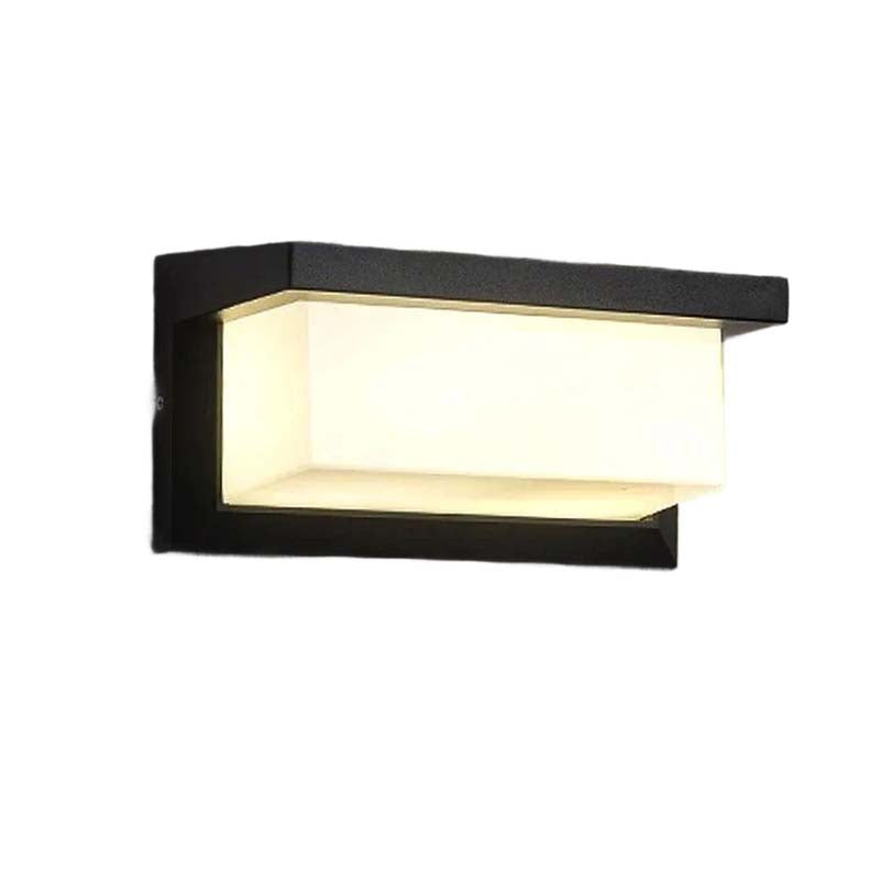 Outdoor Wall Light with Motion Sensor 18W LED Black Waterproof Lighting for Garden, Veranda, Driveway, Facade, Garage | Sansoti