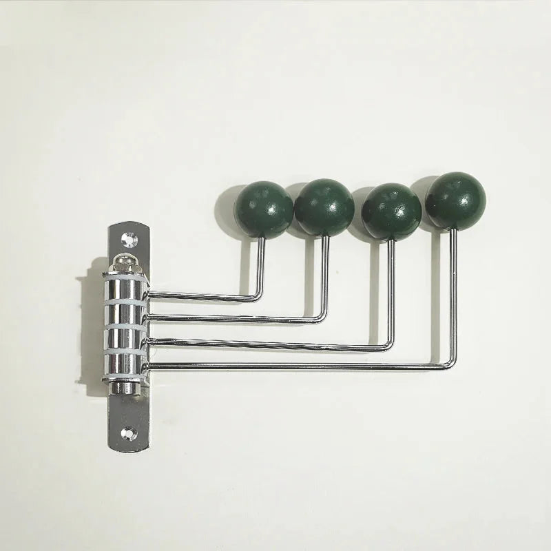 Metalowy wieszak ścienny, retro, 3 lub 4 haczyki, czarny, biały, zielony, czerwony, przedpokój, sypialnia | Sansoti