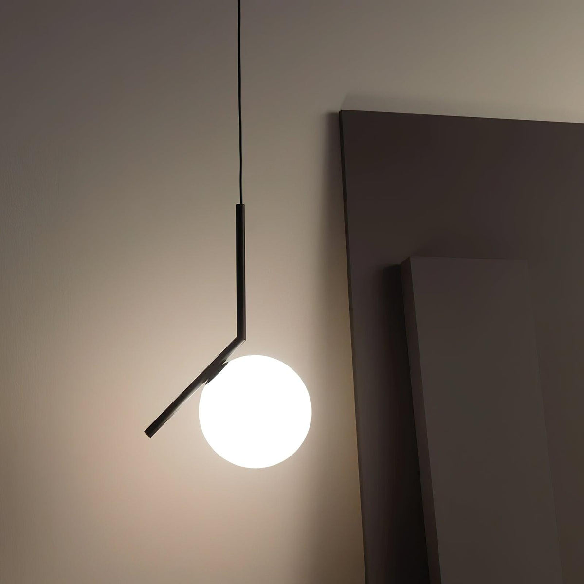 Glazen Hanglamp Messing Ø20cm Dimbaar Modern Design Eettafel Woonkamer Keuken Verlichting Elegant Sfeervol | Sansoti