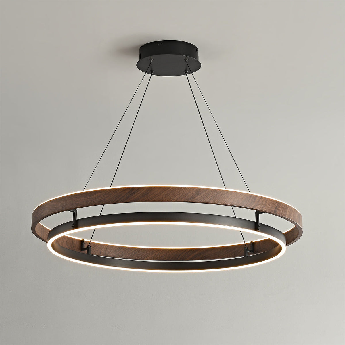 Moderne LED-Hängelampe mit Ringen – Designbeleuchtung mit warmem Licht | Sansoti