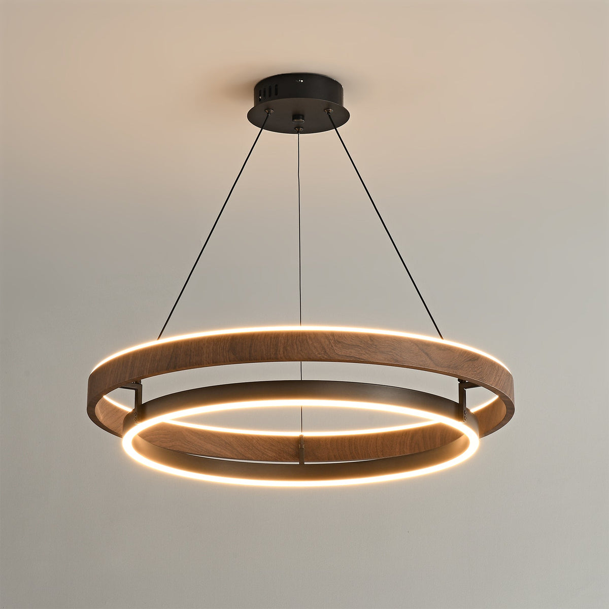 Moderne LED-Hängelampe mit Ringen – Designbeleuchtung mit warmem Licht | Sansoti