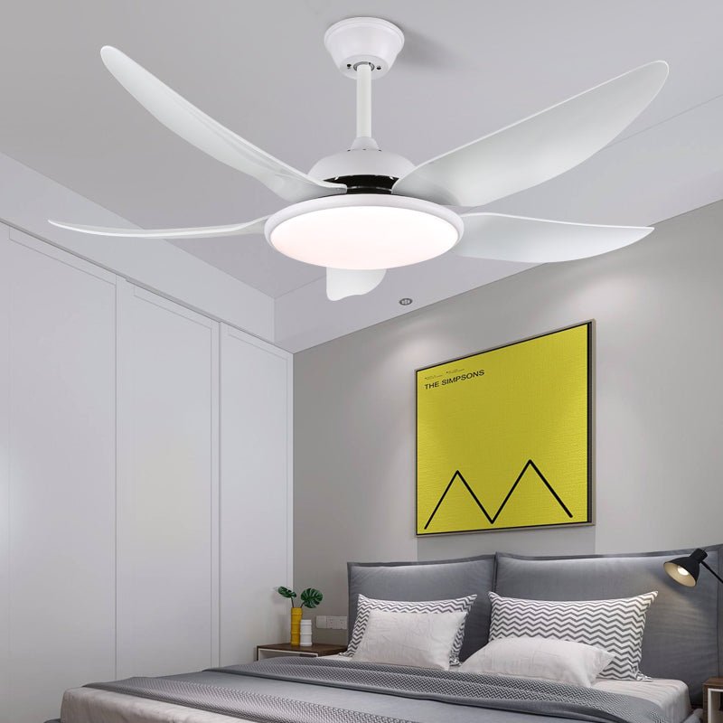 Deckenventilator Aquila Moderne Ausführung mit LED-Beleuchtung und Fernbedienung 6 Geschwindigkeiten Ø122 cm für Wohnzimmer Schlafzimmer | Sansoti