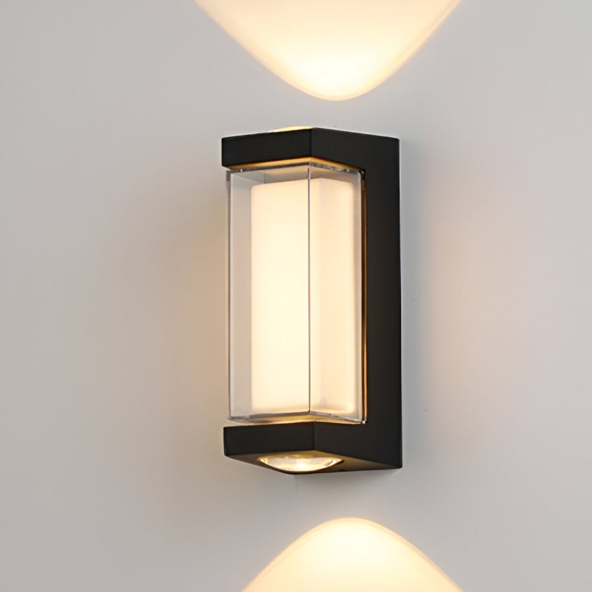 Lámpara exterior LED up down IP65 impermeable negra blanca para fachada 10W | Sansoti