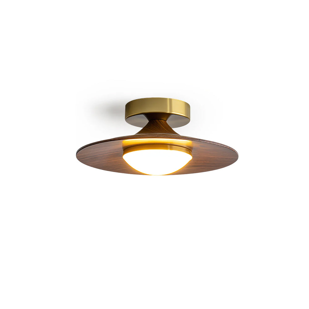 Moderne Deckenleuchte mit Metall- und Holzakzent – LED-Lampe für Küche & Wohnraum | Sansoti