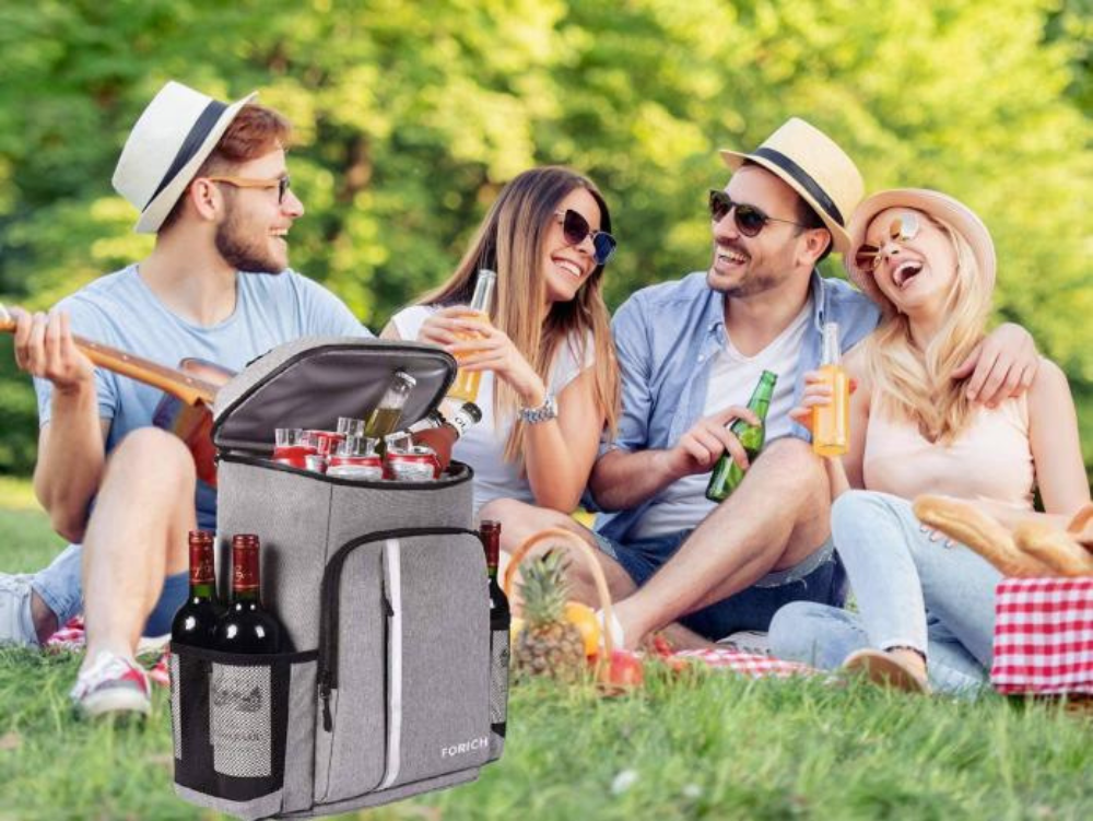 Mochila nevera de 18 L o 30 L, aislante, 16 horas de frío, nailon Oxford, para pícnic, camping y playa