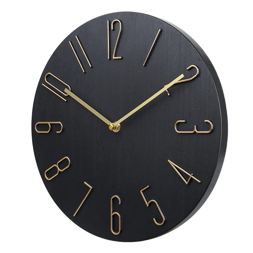 Round Wall Clock Plastic 20cm Silent Movement Living Room Office Minimalist Design Quiet Clock Bedroom | Sansoti