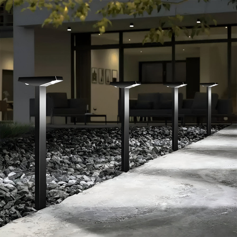 Lampa solarna zewnętrzna 4 sztuki Wodoodporna IP65 Ścieżka ogrodowa Taras 60cm | Sansoti