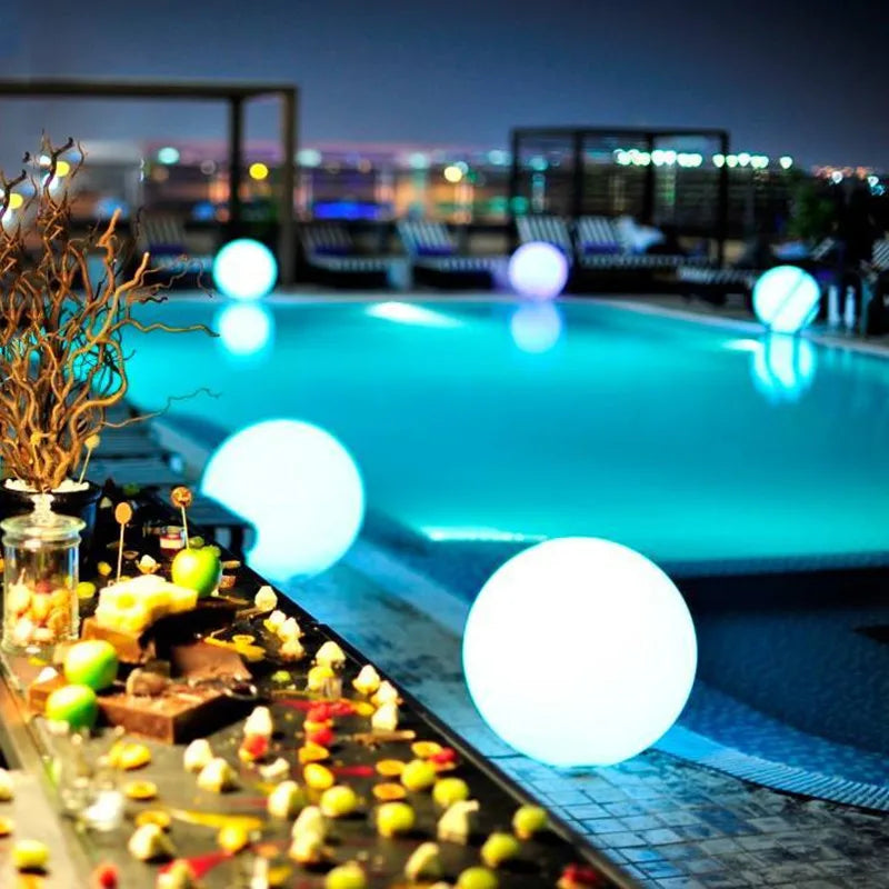 Rechargeable LED Garden Globe with Remote Control 16 Colors Ambient Lighting for Garden Patio and Outdoor Decoration | Sansoti