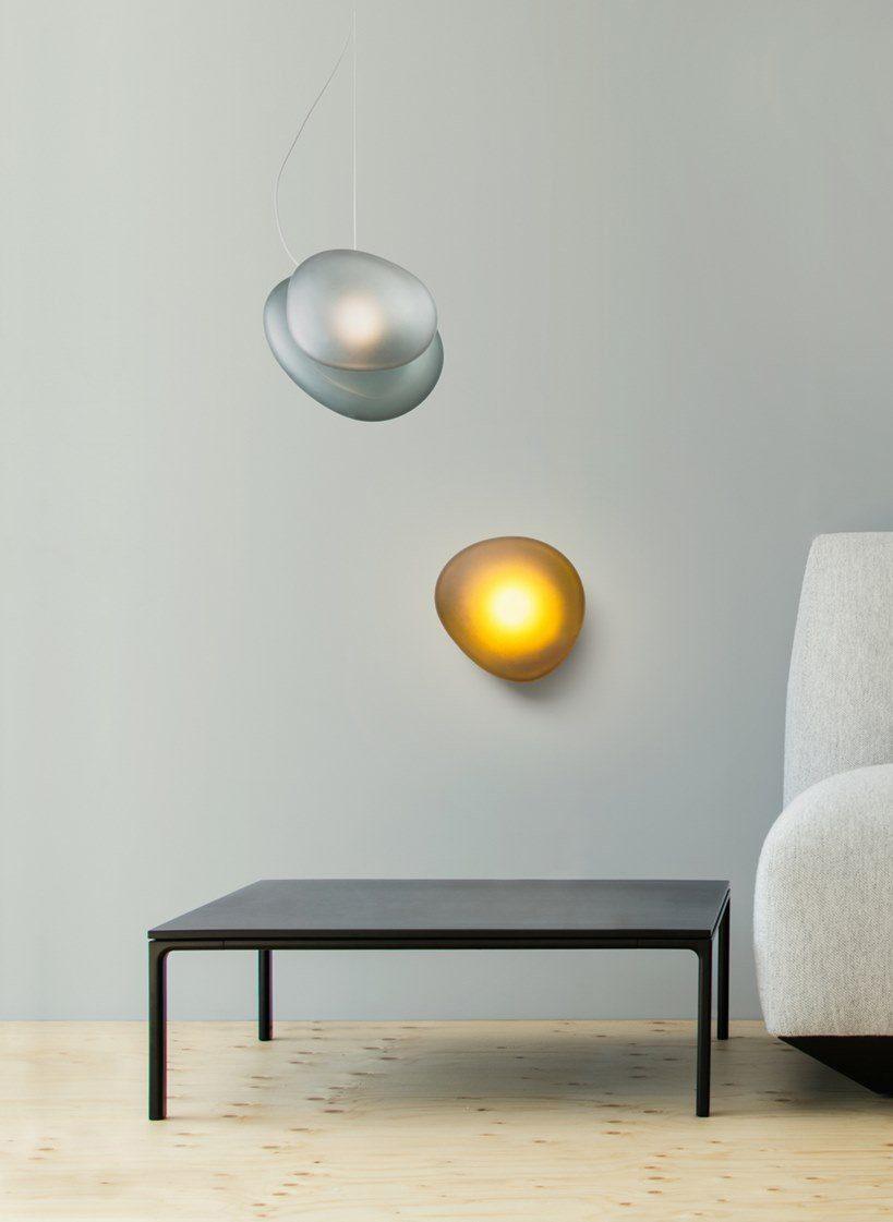 Glass Wall Light with Hand-Blown Bubble Glass – Sculptural Lighting, Scandinavian Design – Available in 4 Unique Models & 4 Colors | Sansoti