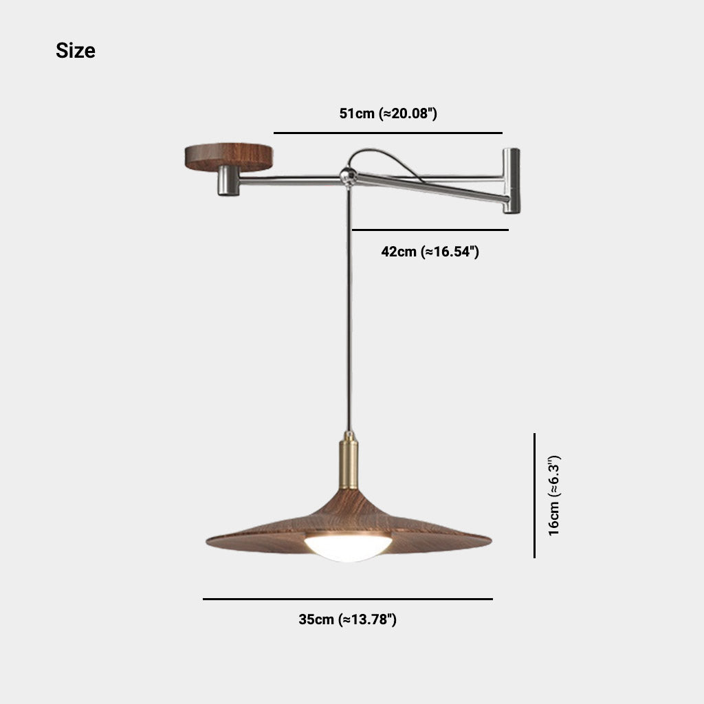 Dimmbare LED-Pendelleuchte mit verstellbarem Arm und Fernbedienung, skandinavisches Design aus Eisen und Acryl für Wohnzimmer und Esszimmer | Sansoti