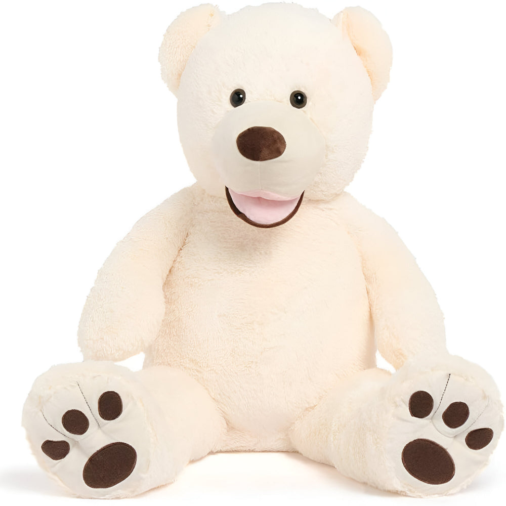 Große Kuschelbär-Hülle | Weicher Plüsch-Teddybär | Anpassbare Füllung | Kinder & Erwachsene | Sansoti