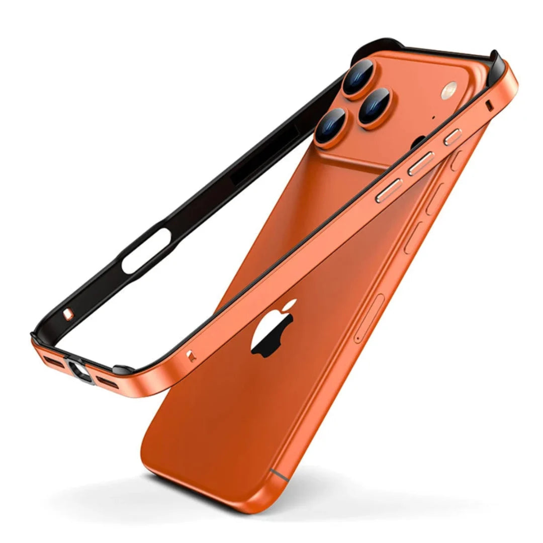 Aluminium-Bumperrahmen für das iPhone, minimalistisches Design, kompatibel mit kabellosem Laden, stoßfest | Sansoti