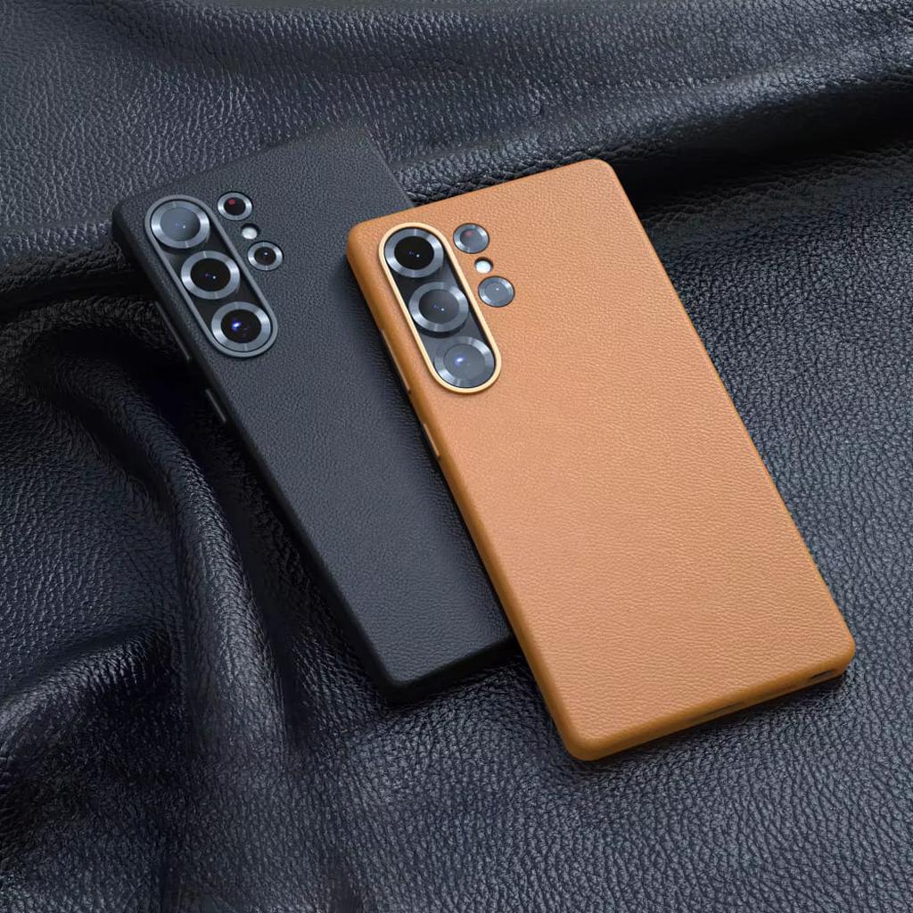 Leather Phone Case Premium Protection with Raised Edge for Camera and Screen Stylish Durable | Sansoti