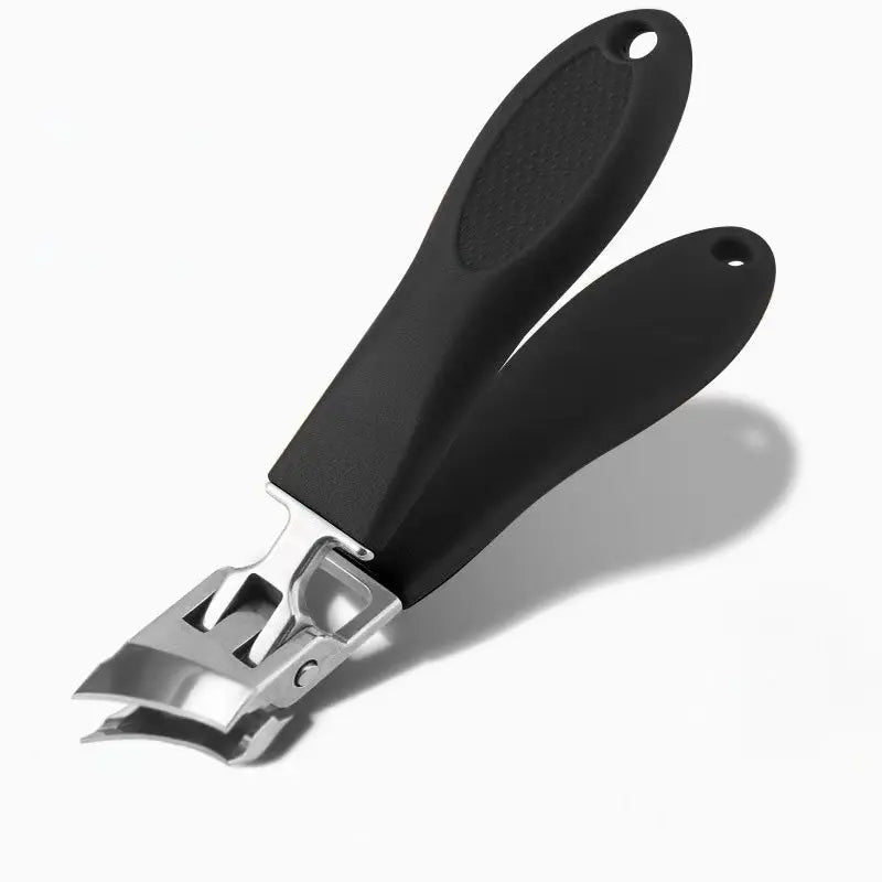 Nail Clipper Thick Stainless Steel PP Plastic 8.8x2cm Splash Guard Thick Nails Foot Clipper Fingernails Toenails Clean Cutting | Sansoti