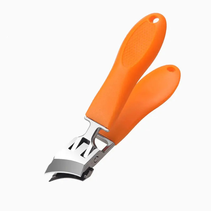 Nail Clipper Thick Stainless Steel PP Plastic 8.8x2cm Splash Guard Thick Nails Foot Clipper Fingernails Toenails Clean Cutting | Sansoti