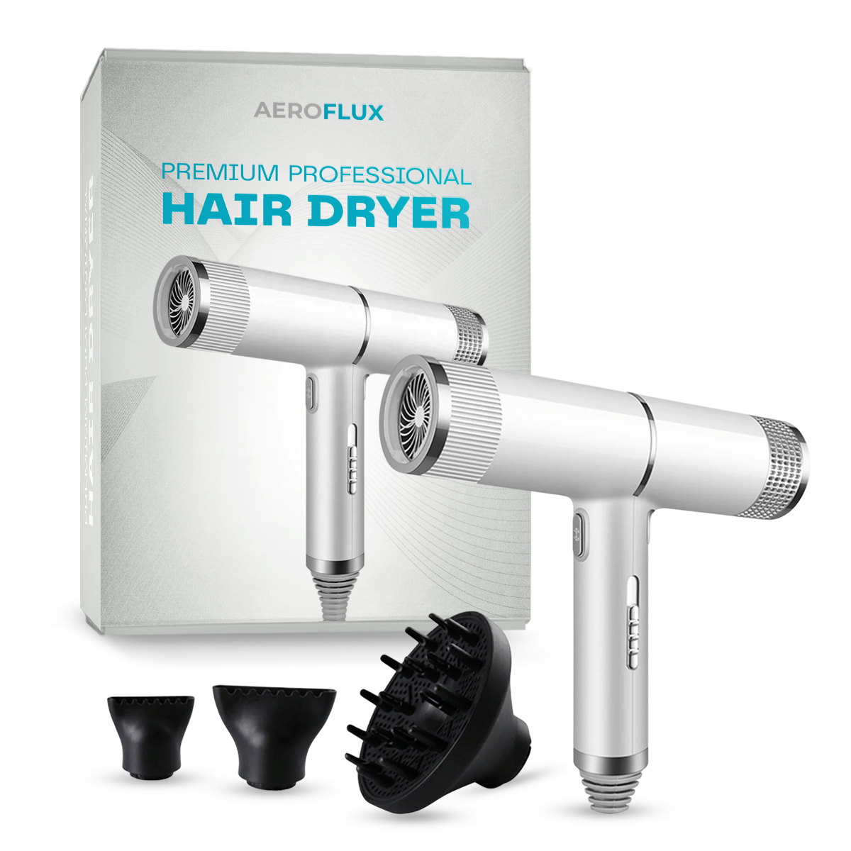 Ionic Hair Dryer with Ceramic Technology and Diffuser for Frizz-Free Shiny Hair | Sansoti