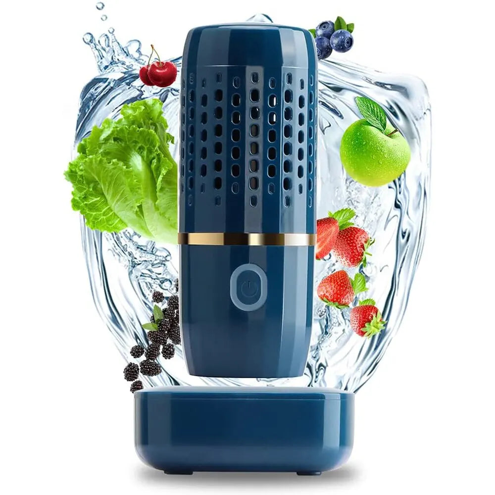 Wireless Vegetable and Fruit Cleaner with Hydroxy-Ion Technology – Compact Rechargeable Disinfection Device for Fresh and Safe Food | Sansoti