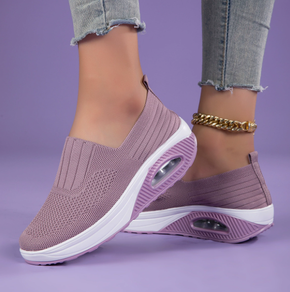 Sportliche Wandersneaker mit ergonomischer Unterstützung Schwarz Weiß Marineblau Beige Grau Rosa Rot Damen Herren Atmungsaktiv Komfortabel Alltag | Sansoti