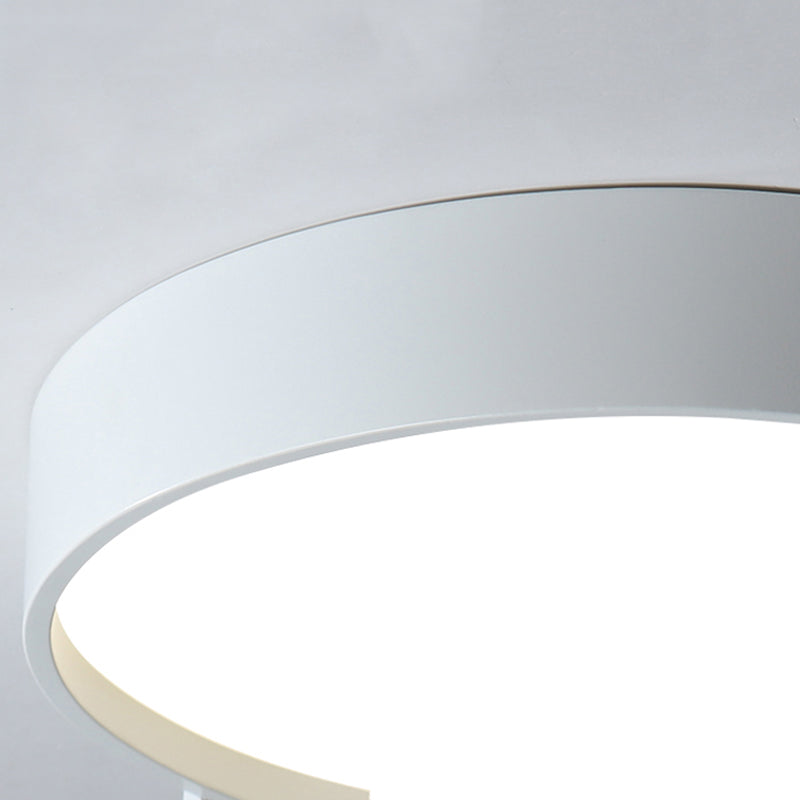 Doppelte LED-Deckenleuchte mit runder Metalloberfläche, moderne dimmbare Beleuchtung, Weiß, Grau, Grün, Gold, Wohnzimmer | Sansoti