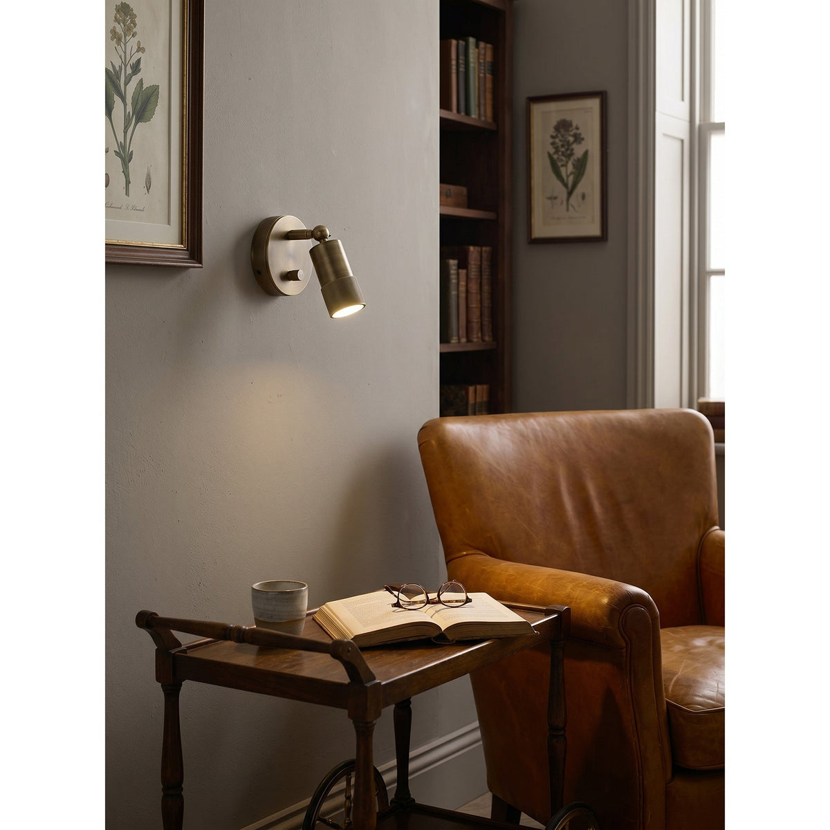 Messing Wandlamp Antiek Geïntegreerde LED Verlichting Hardwired Warm Licht 4500K voor Woonkamer Gang Slaapkamer | Sansoti