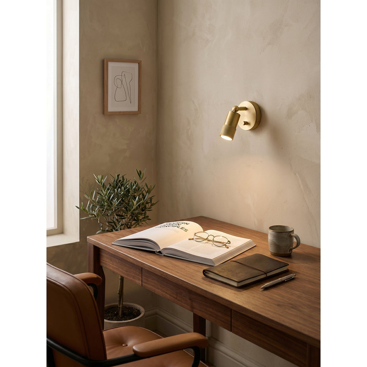 Messing Wandlamp Antiek Geïntegreerde LED Verlichting Hardwired Warm Licht 4500K voor Woonkamer Gang Slaapkamer | Sansoti