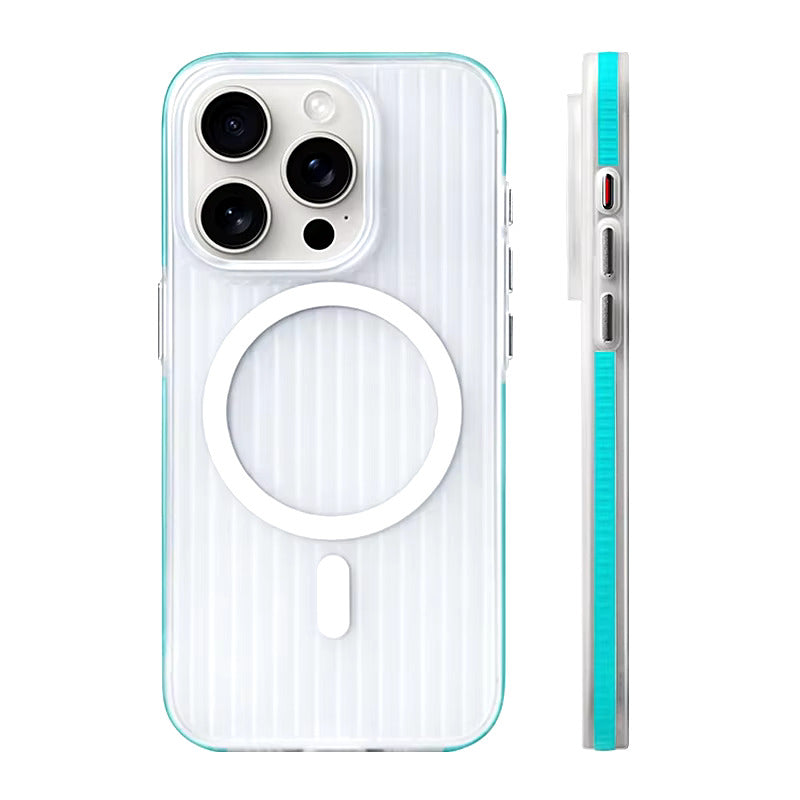 Non-Slip iPhone Case Ribbed TPU Protective Case Shockproof 12 13 14 15 16 17 Pro Max Air Precision | Sansoti