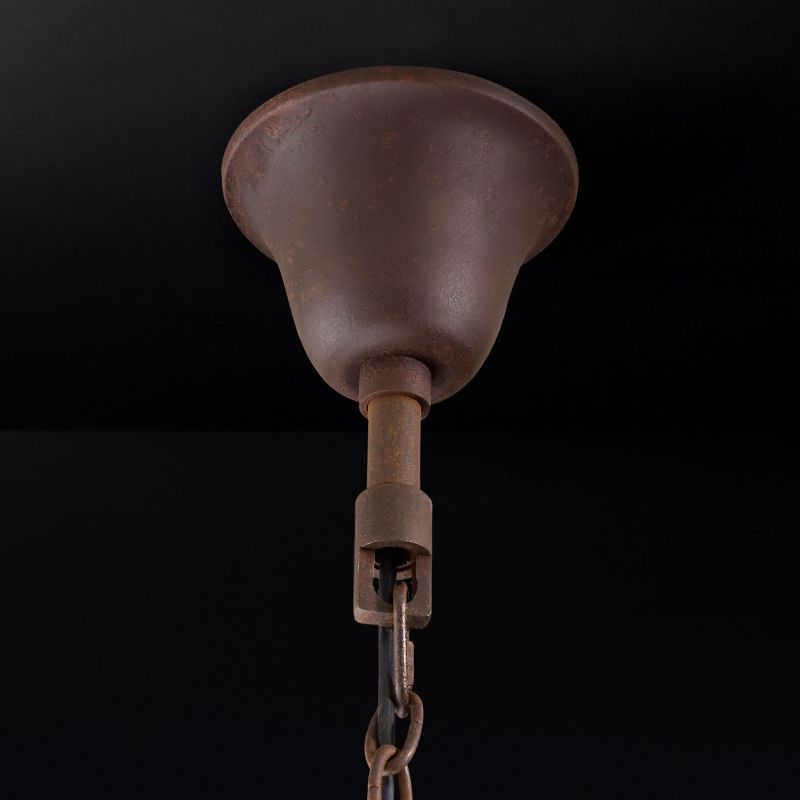 Kristallen Kroonluchter 83cm IJzer Messing Roestbruin 18 Lampen Eettafel Woonkamer Klassiek Elegant Design | Sansoti