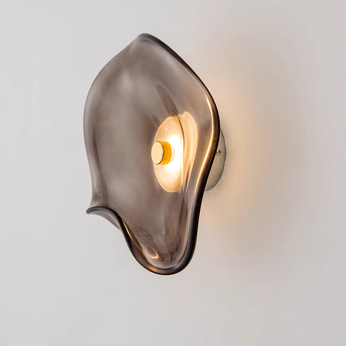 Wandlamp Glas LED 3000K Amber Organisch Design Badkamer Woonkamer Moderne Wandverlichting Sfeerlamp Vochtbestendig | Sansoti