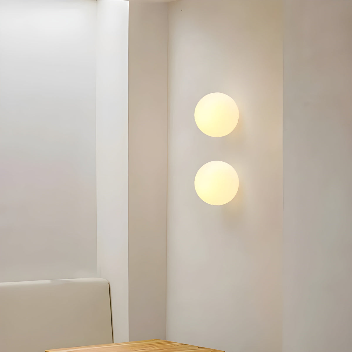 Wandverlichting Ronde Bol Matglas G9 Fitting Modern Scandinavisch Design voor Gang Slaapkamer Woonkamer | Sansoti