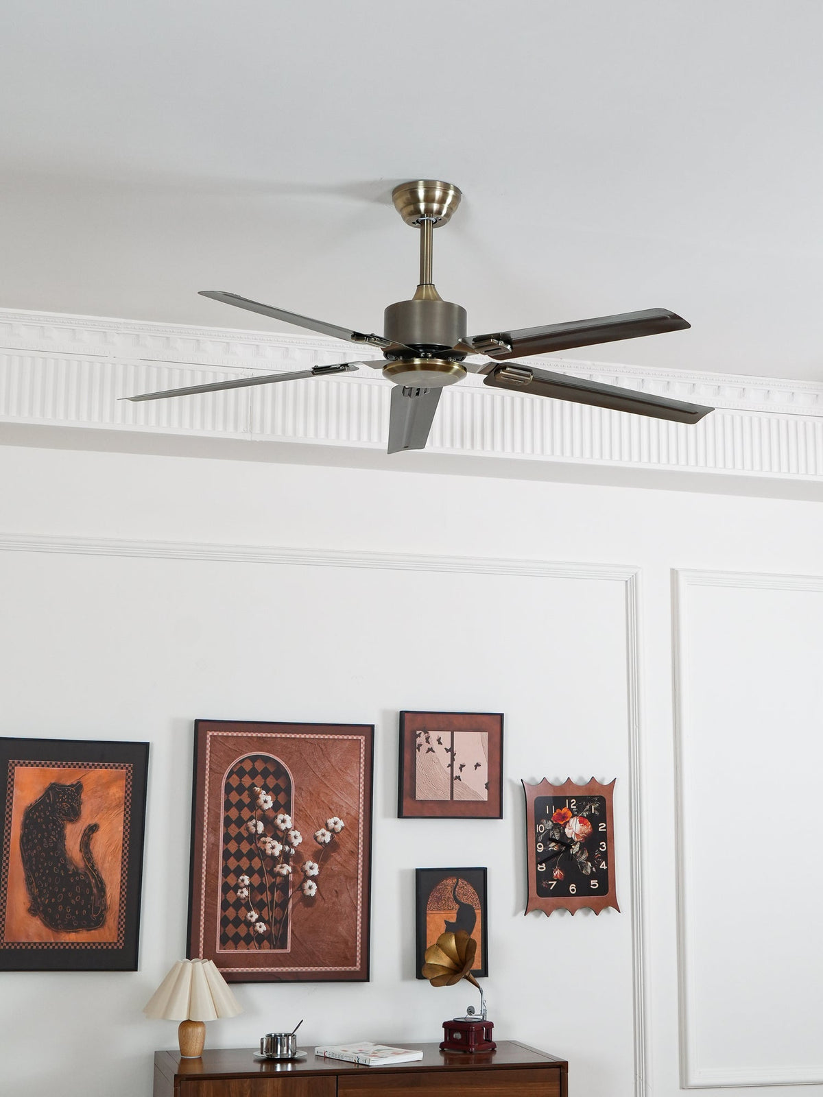 Premium Deckenventilator mit Fernbedienung Ø132cm 3 Geschwindigkeiten Deckenventilator mit leisem DC-Motor | Sansoti