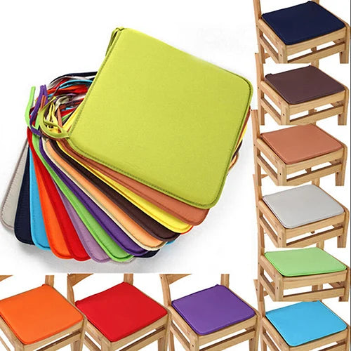 Coussin de chaise 40×40cm en mélange de coton, carré, déperlant, pour chaise de salle à manger, chaise de jardin ou chaise de bureau, intérieur et extérieur | Sansoti