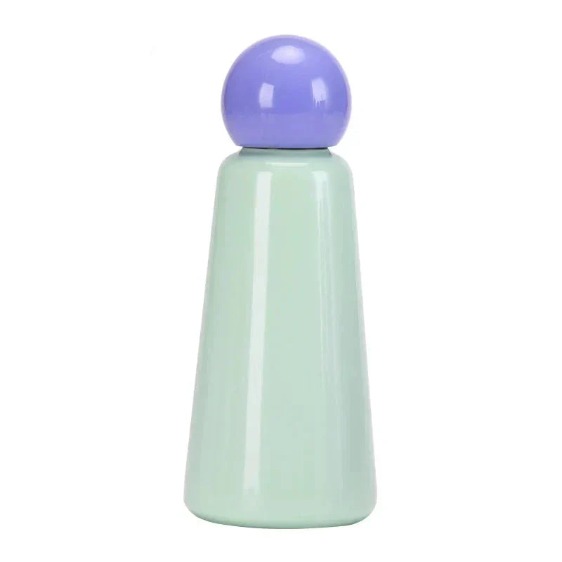Thermosfles RVS Tweekleurig 500ml Isoleerfles Warmhoud Waterfles Sport Drinkfles Lekvrij Dubbelwandig | Sansoti