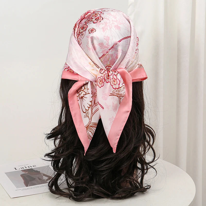 Vierkante Sjaal 70x70 cm Polyester Multifunctioneel Haarband Nekdoek Dames Vier Seizoenen Decoratief | Sansoti