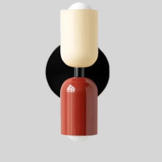 Wall Lamp Cream Warm White Metal Iron E27 12cm LED 2 Lights Bedroom Hall Living Room | Sansoti