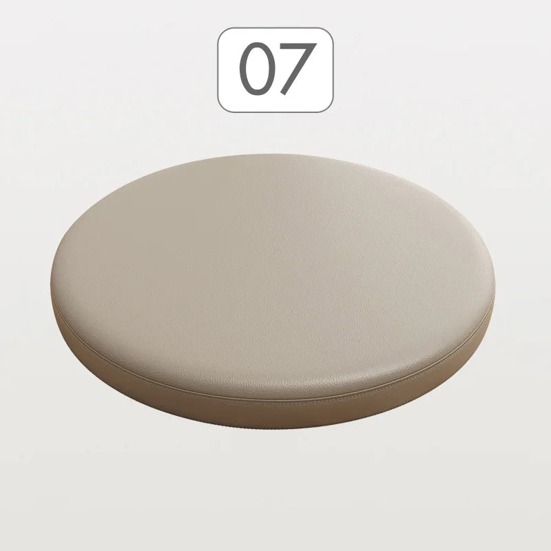 Ronde Stoelkussen Memory Foam Kunstleer Zitcomfort Eetkamerstoel Barkruk Erker Antislip Ergonomisch Duurzaam | Sansoti